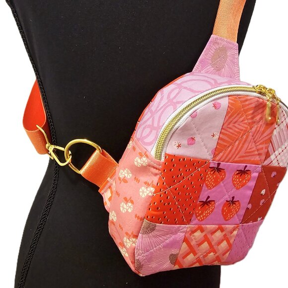 Mav Sling Patchwork Mini Sling Backpack: Ruby Star Society Crossbody Bag main image 6